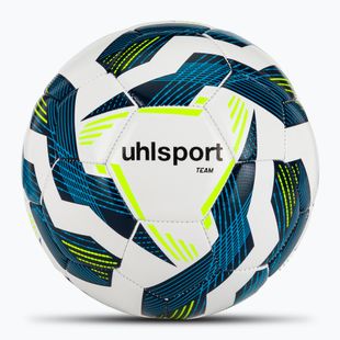 Minge de fotbal uhlsport Team white/navy/fluo yellow mărime 4