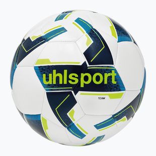 Minge de fotbal uhlsport Team white/navy/fluo yellow mărime 4