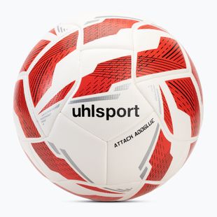 Minge de fotbal uhlsport Attack Addglue white/red/silver mărime 4