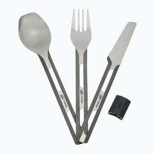 Tacâmuri Esbit 3-Pcs Titanium Cutlery-Set W/ Silicon Sleeve And Pocket