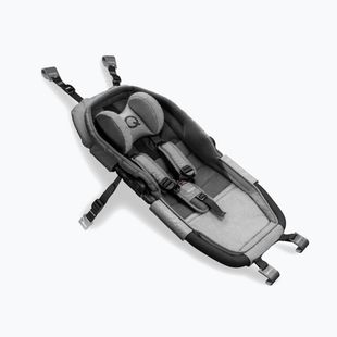 Scaun pentru remorcă de bicicletă Qeridoo Baby shell gri