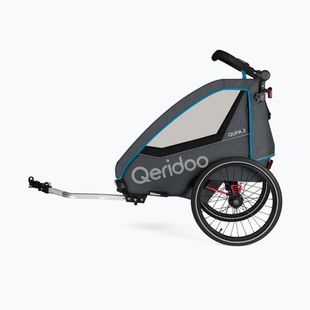 Remorcă pentru biciclete Qeridoo Qupa 2 albastru