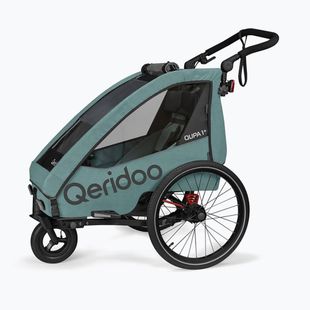 Remorcă pentru bicicletă Qeridoo Qupa 1 mineral blue