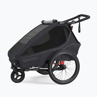 Remorcă pentru bicicletă Qeridoo Kidgoo 2 phantom grey
