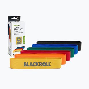 Set de benzi de antrenament Blackroll Loop Band 6 szt. yellow/orange/red/green/blue/black