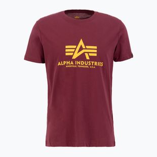 Tricou pentru bărbați  Alpha Industries Basic burgundy