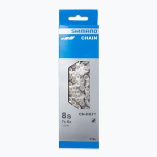 Lanț Shimano CN-HG71 cu 116 verigi gri-argintiu ECNHG71C116I