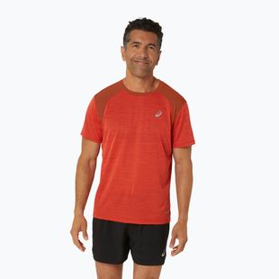 Tricou de alergat pentru bărbați ASICS Road true red/spice latte