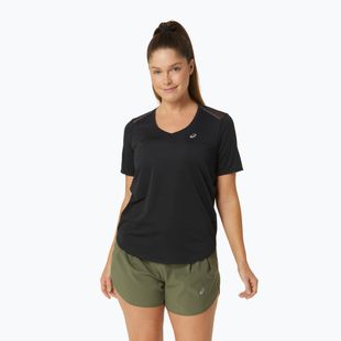 Tricou de alergare pentru femei ASICS Road V-Neck performance black