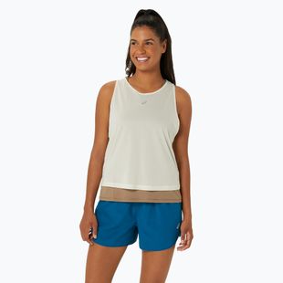 Tank top de alergare pentru femei ASICS Nagino Run Tank oatmeal/pepper
