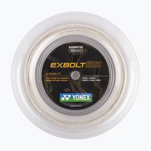 Cordaj de badminton YONEX Exbolt 68 Set 10 m white