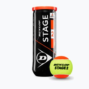 Mingi de tenis Dunlop Stage 2 3 pack orange