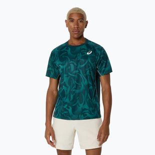 ASICS tricou de tenis pentru bărbați Game Top verde saxon