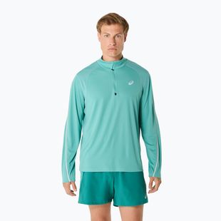 Lonsleeve de alergare pentru bărbați ASICS Road Lite-Show 1/2 Zip light teal