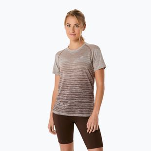 Tricou de alergare pentru femei ASICS Seamless taupe grey/coffee