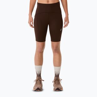 Pantaloni scurți de alergare pentru femei ASICS Road High Waist 8IN Sprinter coffee