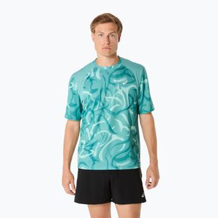 Tricou de alergare pentru bărbați ASICS Road Lite-Show light teal
