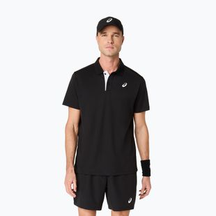 Tricou polo pentru bărbați ASICS Court Polo performance black