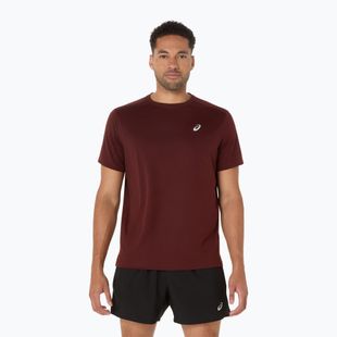 Tricou de alergare pentru bărbați ASICS Core dark red planet