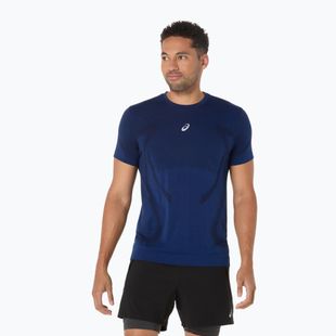 Tricou de alergare pentru bărbați ASICS Road Seamless illusion blue/glow yellow