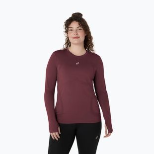 Longsleeve de alergare pentru femei ASICS Road Seamless LS dark currant/port royal