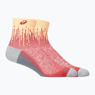 Șosete ASICS Performance Run Quarter bright orange/black