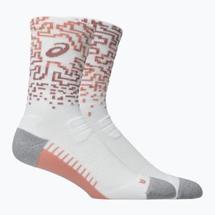 Șosete ASICS Performance Run Crew brilliant white/morganite/pearl pink