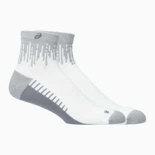 Șosete ASICS Performance Run Quarter brilliant white/silver reflective