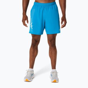 Pantaloni scurți de alergare pentru bărbați ASICS Icon 7IN Aegean Blue/Cream