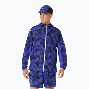 Geacă de alergare pentru femei ASICS Fujitrail Packable cobalt burst/indigo blue/cream