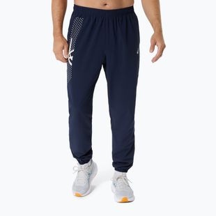 Pantaloni de alergare pentru bărbați ASICS Icon midnight/cream