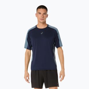 Tricou de alergare pentru bărbați ASICS Fujitrail Elite SS Top midnight/ironclad