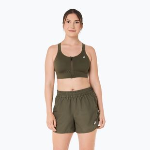 Sutien de antrenament ASICS Road Combination Zip dark olive