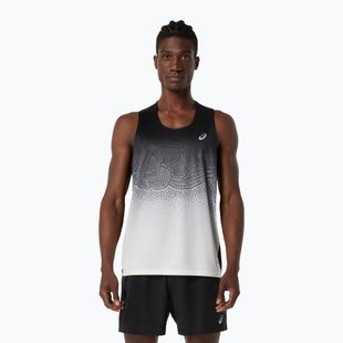 Tricou de alergare pentru bărbați ASICS Road Fade Singlet performance black/cream