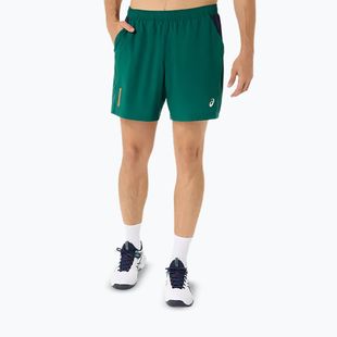 Pantaloni scurți de tenis pentru bărbați ASICS Padel Court 7IN jewel green