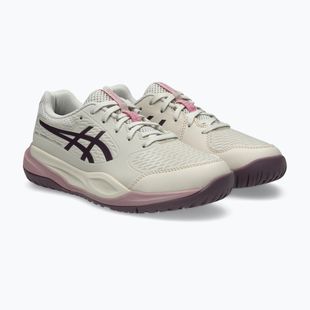 Încălțăminte de tenis pentru copii ASICS Gel-Resolution X GS soft oat/dark aubergine