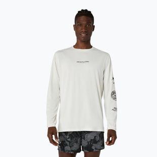 Longsleeve de alergare pentru bărbați Asics Fujitrail Logo Ls Top Cream