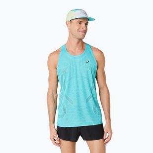 Koszulka do biegania męska ASICS Metarun Singlet energy aqua