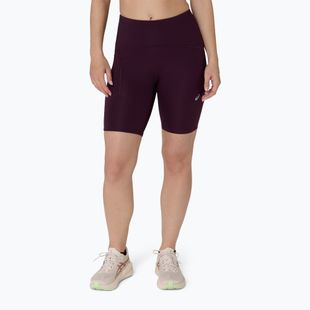Pantaloni scurți de alergare pentru femei Asics Road High Waist 8In Sprinter dark aubergine