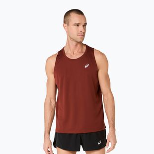 Tricou de alergare pentru bărbați ASICS Core Singlet singed red