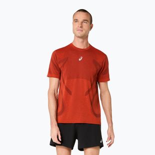 Tricou de alergare pentru bărbați ASICS Road Seamless Top singed red