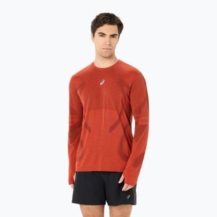 Longsleeve de alergare pentru bărbați ASICS Road Seamless Top singed red