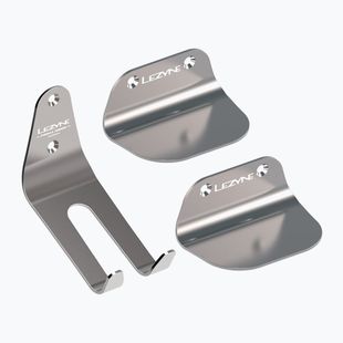 Lezyne Stainless Pedal Hook argint bicicletă de perete de argint cuier de perete