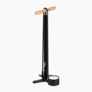Pompă de bicicletă Lezyne Steel HV Floor Drive 3.5 100psi flat black