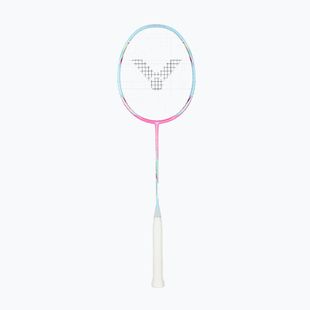 Rachetă de badminton VICTOR DriveX 6SP QM fluorescent rose-red/light blue