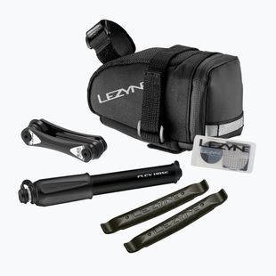 Geantă de bicicletă sub șa + set de reparații Lezyne M-Caddy - Sport Kit 0,5 l black/black
