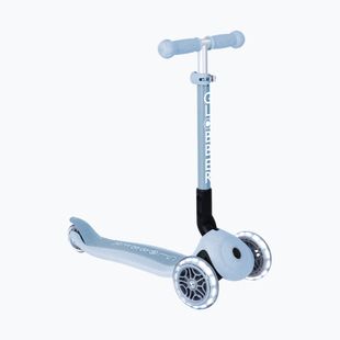 Trotinetă cu 3 roți pentru copii Globber Junior Foldable Lights Eco blueberry