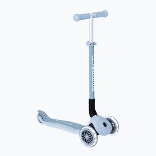 Trotinetă cu trei roți pentru copii Globber Junior Primo Foldable Lights Eco blueberry