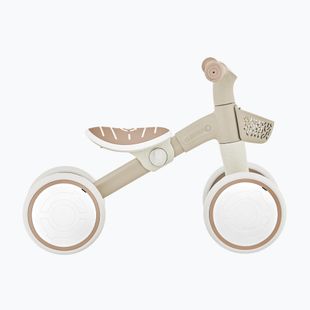 Bicicletă de echilibru cu patru roți Globber Learning Bike Ecologic coconut