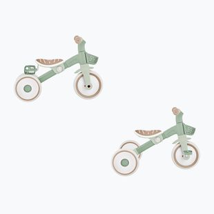 Bicicletă de echilibru cu trei roți Globber Learning Trike 2w1 Plus Ecologic pistachio